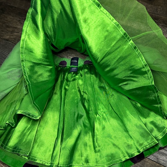 2/$10 Baby Gap green velour polka dot skirt 3 years - Picture 5 of 5